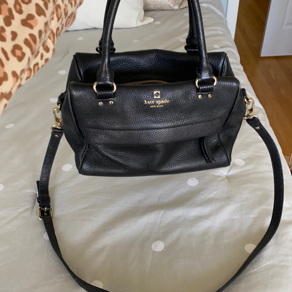 Kate spade black hand bag/ crossbody purse